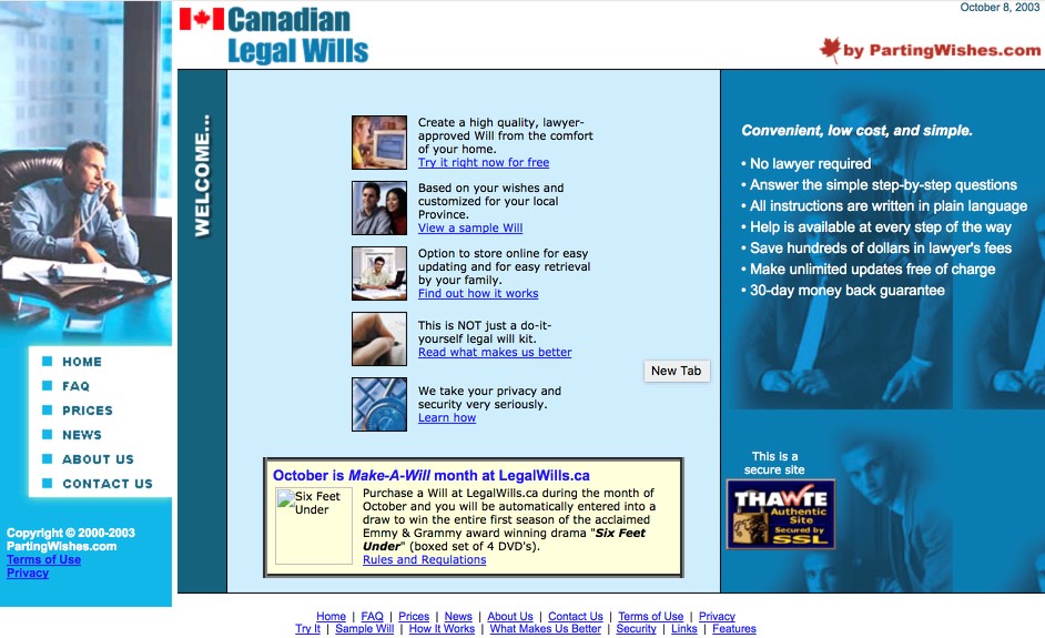 Volont&eacute;s de Vie en 2003