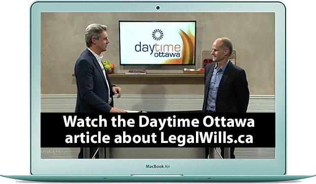 Watch the Daytime Ottawa TV interview with Tim Hewson, LegalWills.ca
